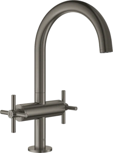 Смеситель для раковины темный графит матовый Grohe Atrio  - фото 2