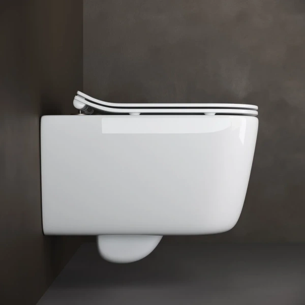 Унитаз подвесной Ceramica Nova New Day безободковый CN3005 (детальная фотография), современные, hi-tech, круглые