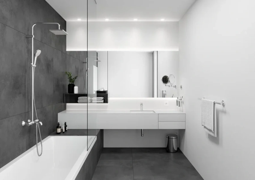 Смеситель для раковины Hansgrohe Vernis Shape хром 71561000 (детальная фотография), хром