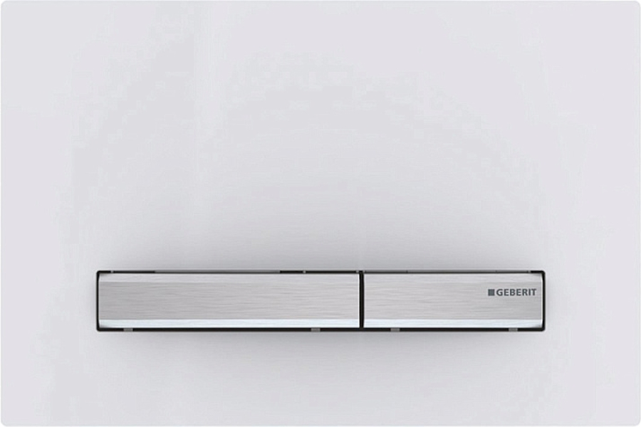 Клавиша смыва Geberit Sigma 50 белая/кнопки хром 115.788.11.2 (детальная фотография)