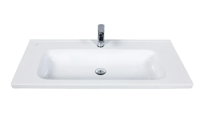 Раковина Creavit Ideal 80 см белая ID080-00CB00E-0000 (детальная фотография)