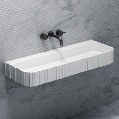 Раковина Abber Stein 80 см белая матовая