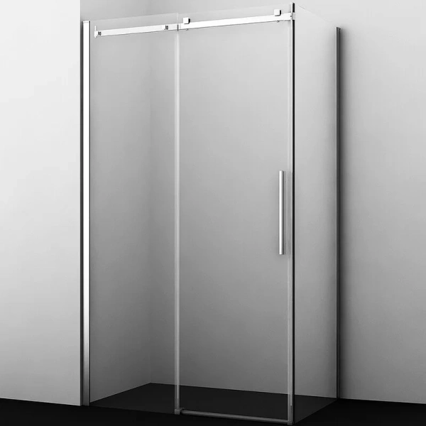 Душевой уголок WasserKRAFT Alme 140х100 см профиль хром 15R37 (детальная фотография)