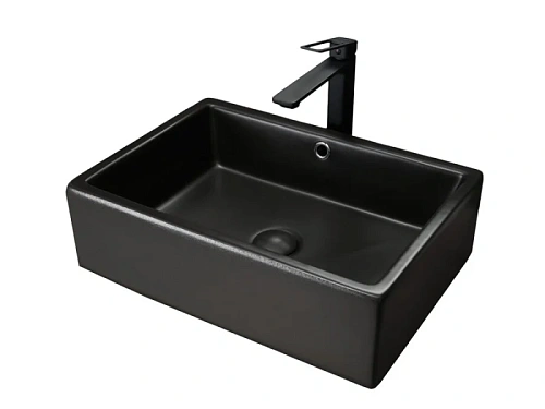 Раковина GID Geometrico N9129bg 51 см черная - фото 2