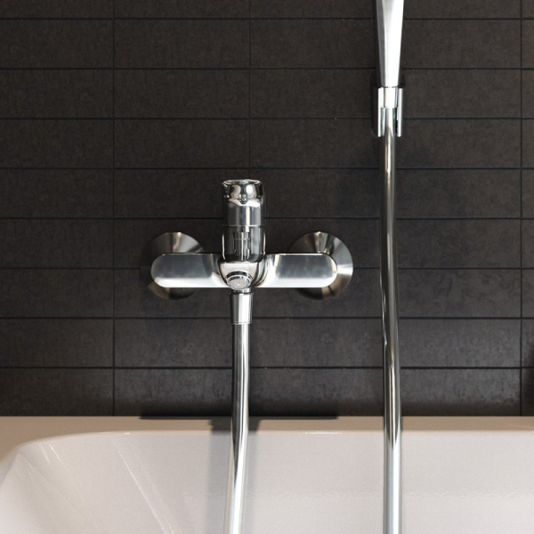 Смеситель для ванны Hansgrohe Logis хром 71400000 (детальная фотография), для ванны