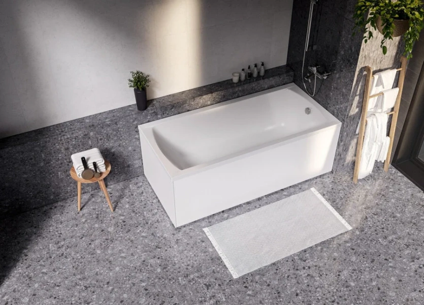 Ванна акриловая Creto Modalia 9-17080, 170 x 80, белый (детальная фотография), приставные, встраиваемые