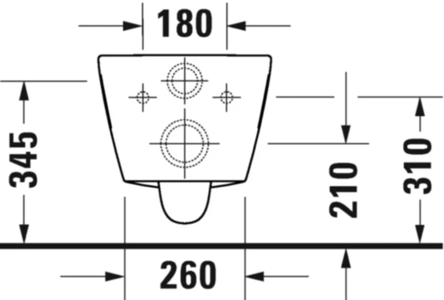 Унитаз подвесной Duravit D-Neo белый 2578090000 (детальная фотография), фарфор, керамика