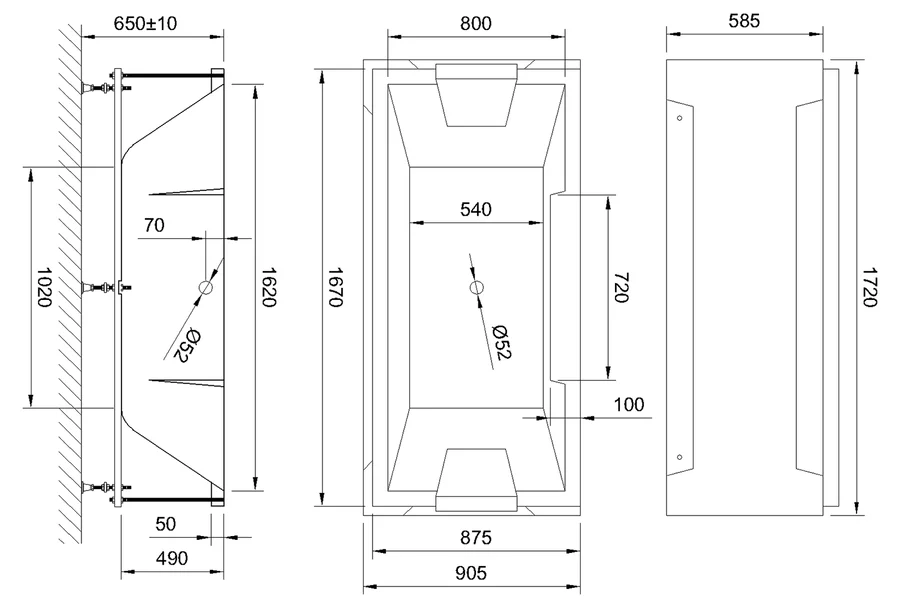 Акриловая ванна Royal Bath Triumph RB665101 170 х 87 см в сборе RB665101SB (детальная фотография), акриловые