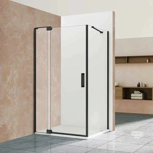 Душевой уголок Vincea Extra 100х80 см профиль черный - фото 2