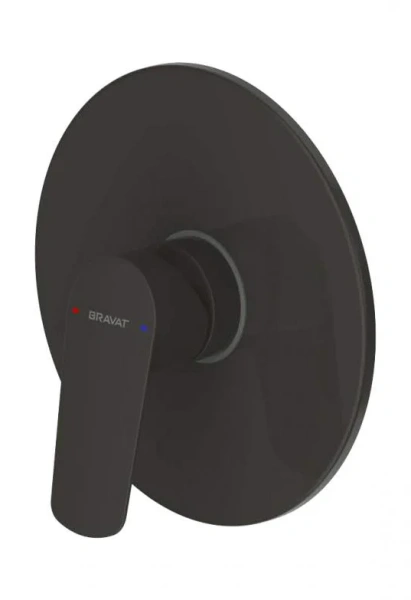 Смеситель для душа Bravat Rhein черный матовый PB8429564BW-ENG (детальная фотография)