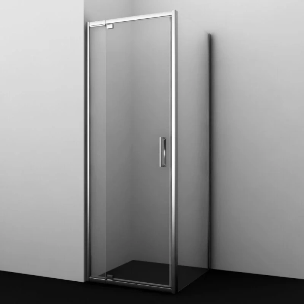 Душевой уголок WasserKRAFT Berkel 80х90 см профиль хром 48P28 (детальная фотография)