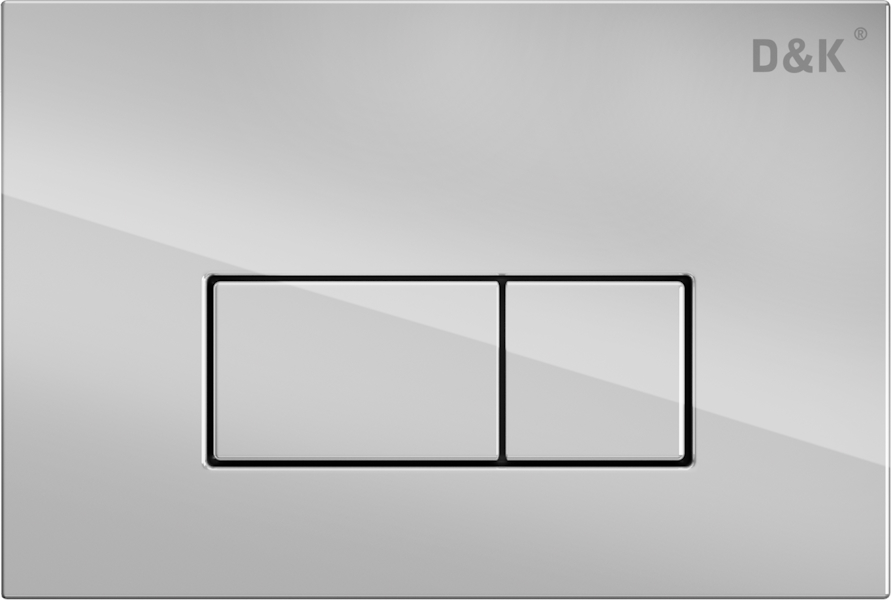 Клавиша смыва D&K Rhein хром DB1499001 (детальная фотография)