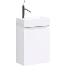 Тумба под раковину подвесная Aqwella Леон-МР 40 см белая