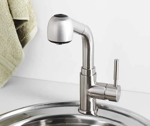 Смеситель для кухни WasserKRAFT Wern матовый хром 4266 (детальная фотография), высокие, округлая форма