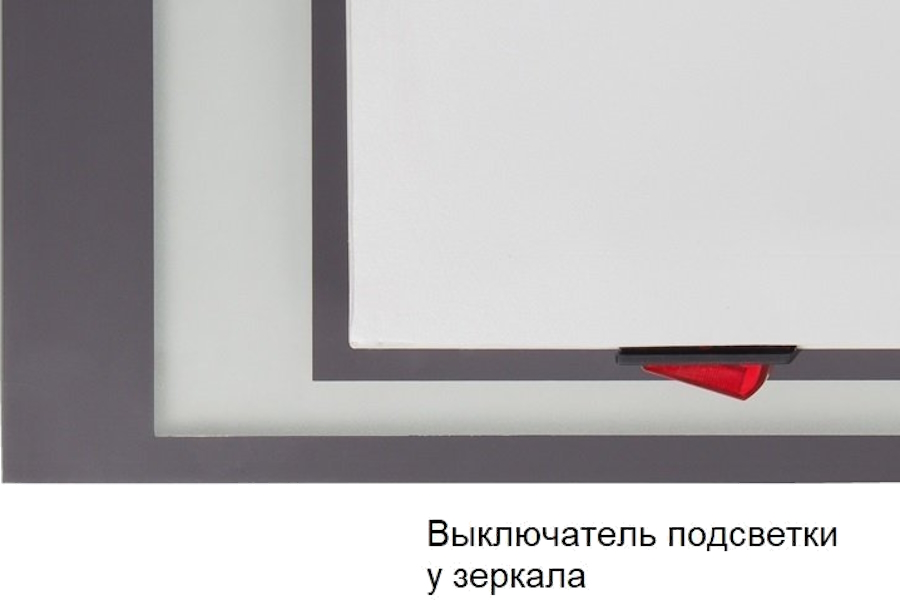 Зеркало с подсветкой Style Line Прованс 80 см квадратное СС-00000445 (детальная фотография), полотно