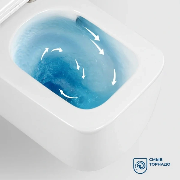 Унитаз подвесной BelBagno Lucie безободковый BB076CH-TOR/SC (детальная фотография), фаянс, керамика