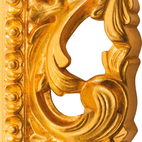 Зеркало овальное без фацета, цвет поталь золото, Tessoro Isabella 76 TS-102101-G/L (детальная фотография), по запросу