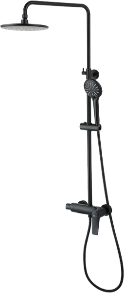 Душевая стойка Lemark Bronx черный LM3760BL (детальная фотография)