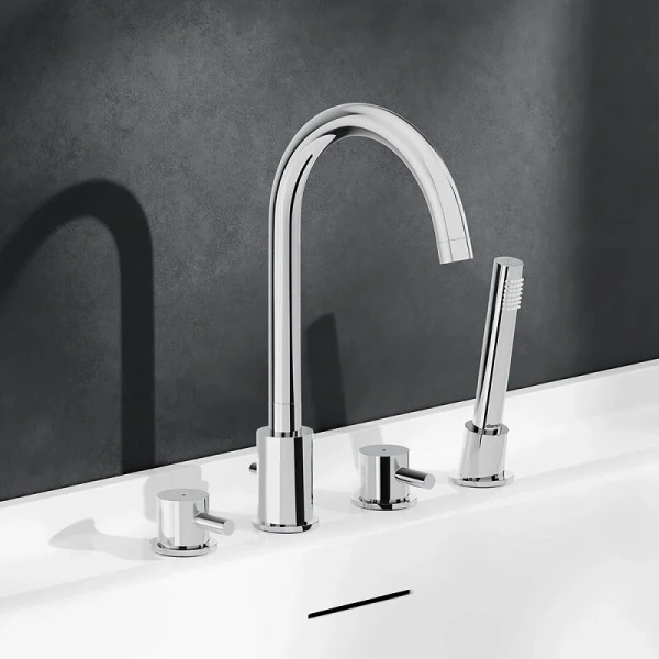 Смеситель для ванны Damixa Scandinavian Pure хром 360400000 (детальная фотография), хром