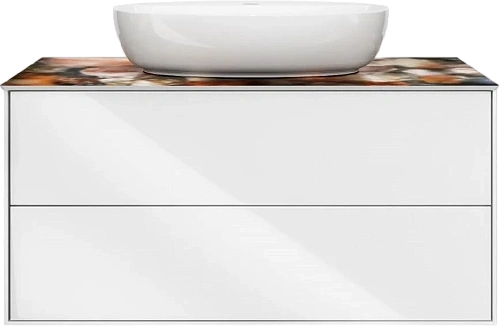 Тумба под раковину подвесная Kerama Marazzi Plaza Modern 100 см белая - фото 1