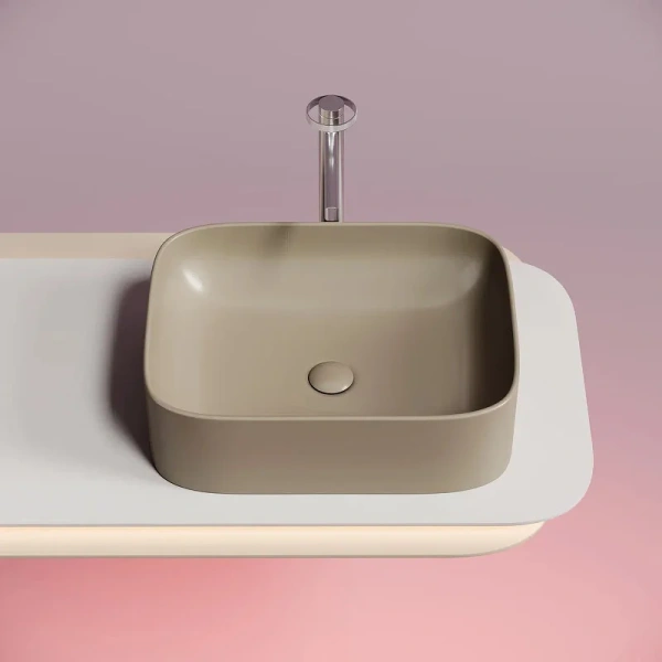 Раковина Ceramica Nova Element 50 см капучино CN6052MC (детальная фотография), накладные (на столешницу)