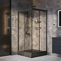 Душевой уголок Am.Pm Gem 90x90 см с душевой стойкой