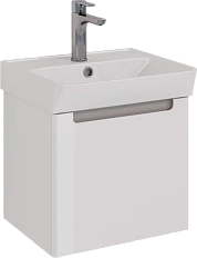 Тумба под раковину подвесная Lemark Buno Mini 45 см белый глянец