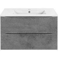 Тумба под раковину подвесная Vincea Mia 80,7 см Beton