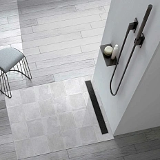 Душевой лоток Vincea Say Optima 85 см черный матовый/хром