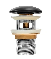 Донный клапан IDDIS Optima Home черный матовый