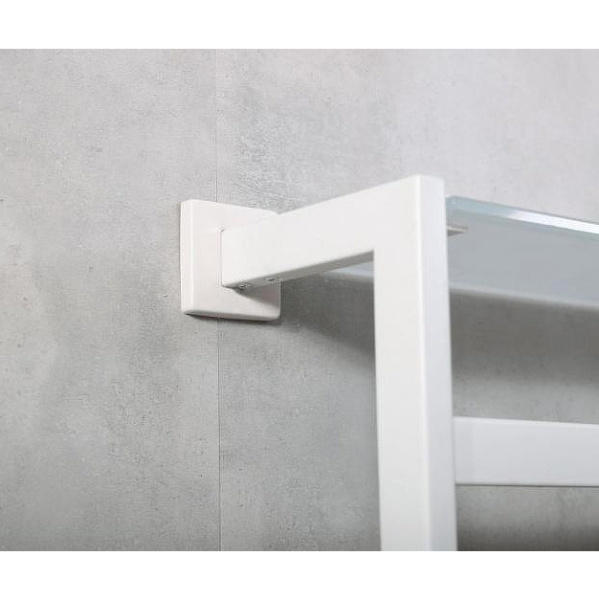 Полотенцесушитель электрический Black&White Moon 58x35 см белый матовый 333WN (детальная фотография), лесенка