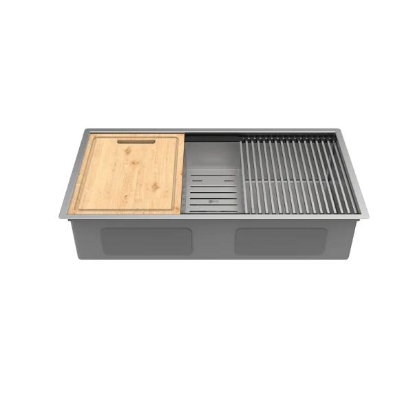 Мойка для кухни Lemark Tabaga 82 см сталь 9937133 (детальная фотография), встраиваемые, интегрированные index_1