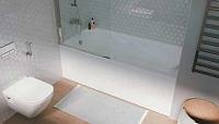 Ванна акриловая 1MarKa Kleo 01кл1675, 160 х 75 см, цвет белый