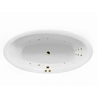Ванна гидромассажная Excellent Lumina Line 190 x 95 см, белый/бронза, WAEX.LUM19.LINE.BR