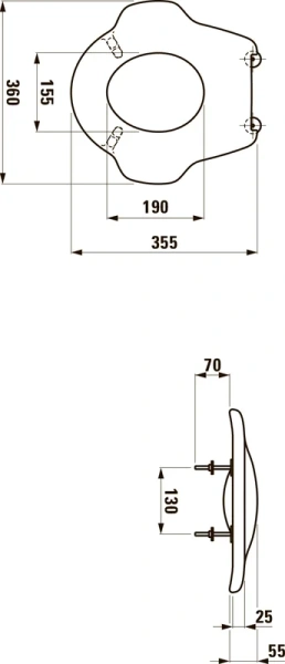 Сиденье без крышки Laufen Florakids цвет белый 8.9103.2.300.000.1 (детальная фотография), в наличии