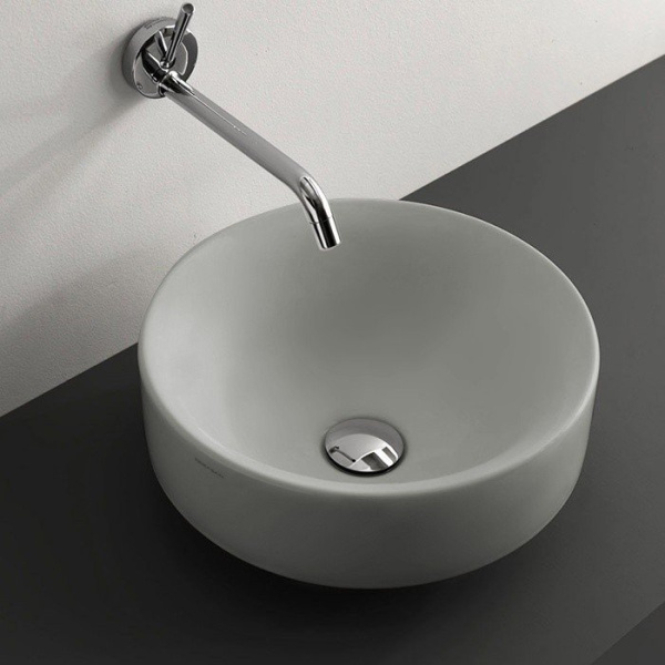 Раковина накладная Kerasan Cento 3557 45 см (детальная фотография), круглой формы