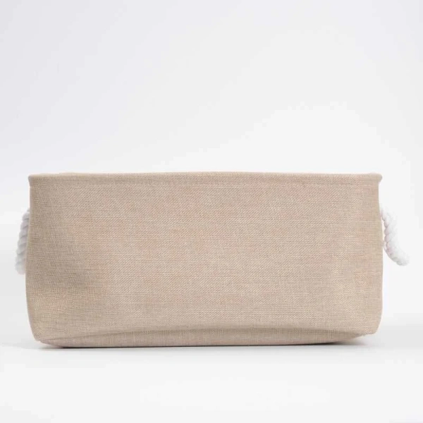 Корзина для белья WasserKRAFT Aisch светло-коричневая WB-550-L (детальная фотография), недорого