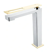 Смеситель для раковины Boheme Q хром/золото