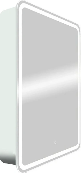 Зеркальный шкаф с подсветкой Art&Max Platino AM-Pla-550-800-1D 55 см с сенсорным управлением (детальная фотография), 55 см