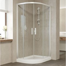 Душевой уголок стекло прозрачное Vegas-glass ZS-F 90х80 01