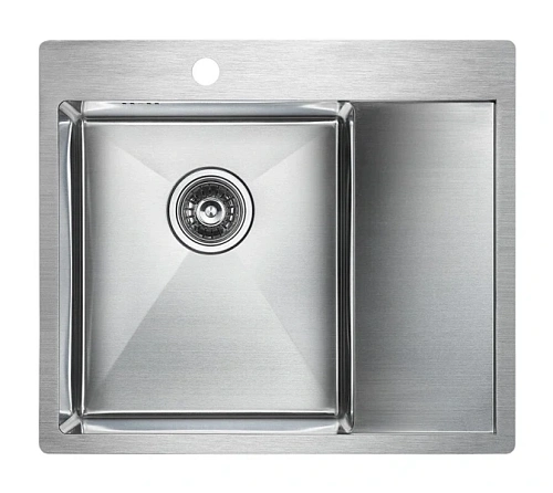 Мойка для кухни Paulmark Flank 59 см нержавеющая сталь, правосторонняя - фото 2