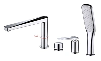 Смеситель для ванны Boheme Venturo хром