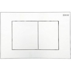 Клавиша смыва Black&White Universe хром