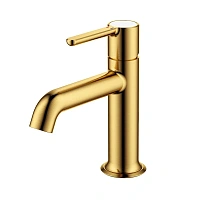 Смеситель для раковины Cezares Eco брашированное золото