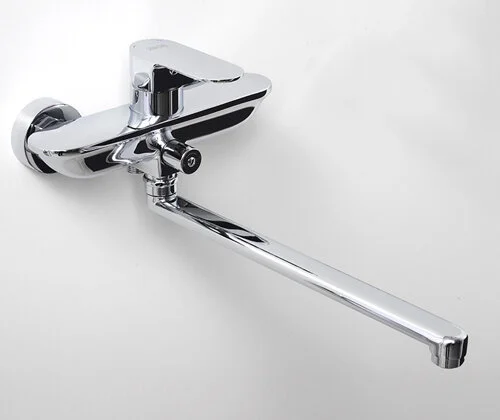 Смеситель для ванны WasserKRAFT Dinkel с длинным изливом 5802L (детальная фотография), современные, hi-tech