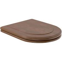 Крышка-сидение Villeroy & Boch Hommage орех с креплениями из нержавеющей стали