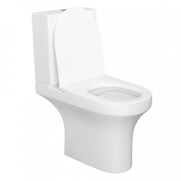 Унитаз компакт Damixa Skyline безободковый DX35C8600SC (детальная фотография), с бачком