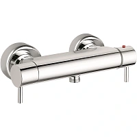 Смеситель для душа термостатический, зачищенный никель, Emmevi