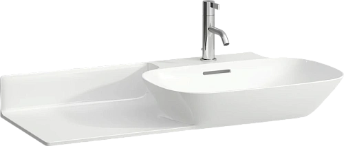 Раковина со столешницей с 1 отверстием для смесителя, с отверстием перелива, Laufen Ino 8.1330.1.104 - фото 1