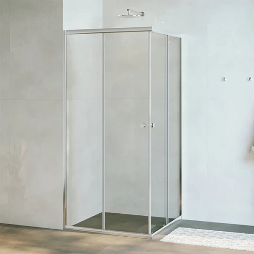 Душевой уголок RGW Dolphin TN-205-J 80х80 см профиль хром, стекло Fabrik - фото 2